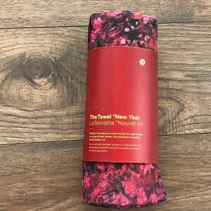 Lululemon Red, Pink and Black Towel